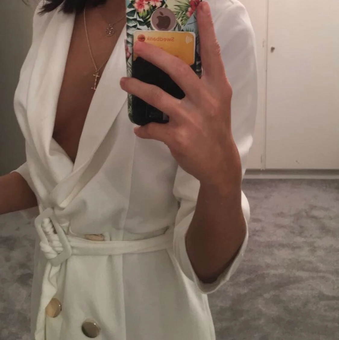 Vit blazer klänning storlek 36. - 91