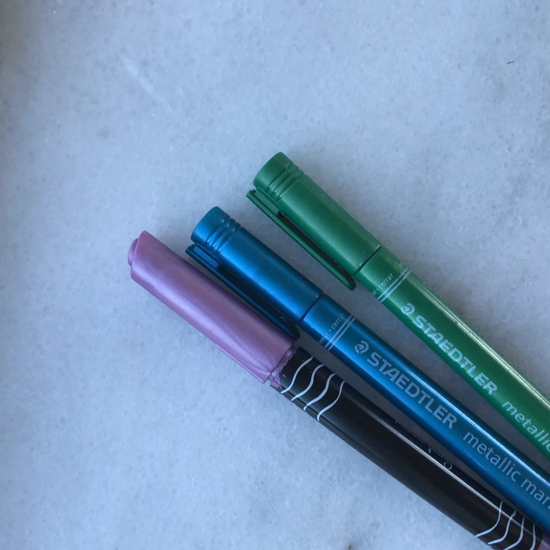 3st metalliska pennor