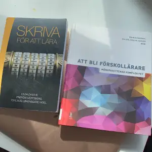 Ny och fin skick litteratur böcker, kan komma överens med prisen. Skriv för att lära - Andra upplag, Att bli förskollärare Mångfacetterad komplexitet- Första upplaget.