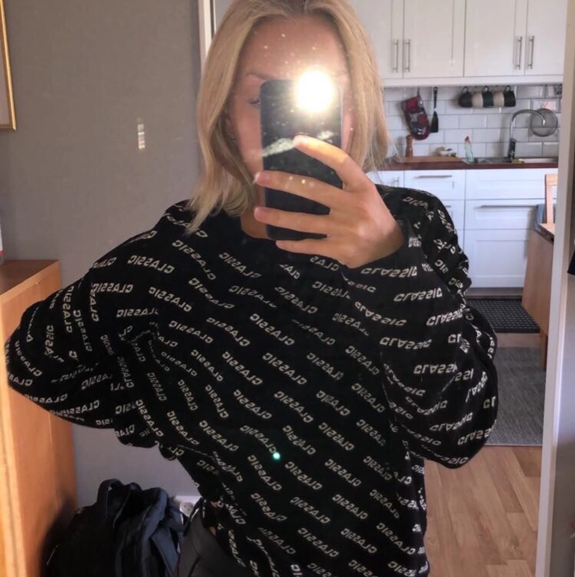 Skön tröja med Classic print