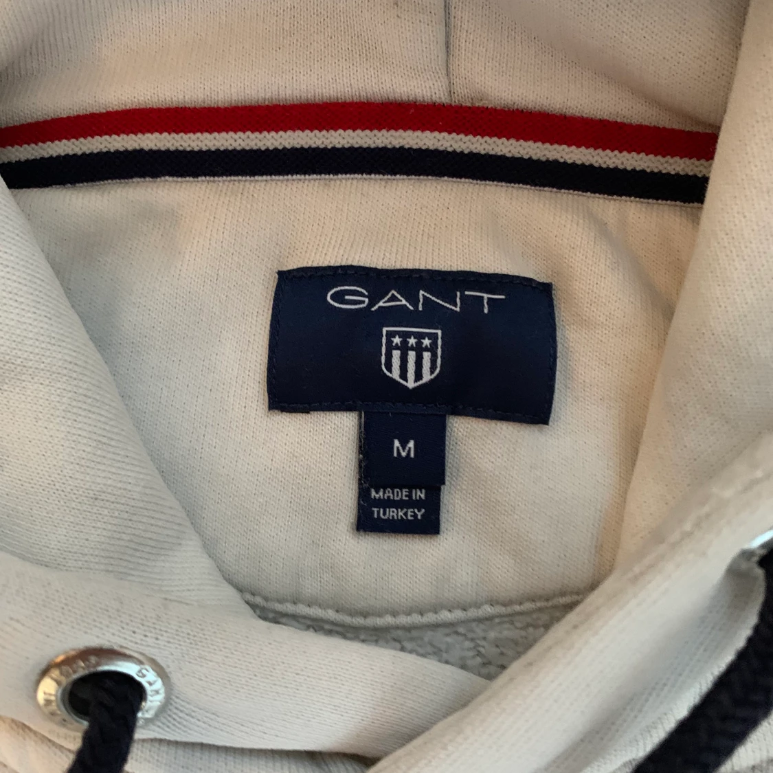 Gant hoodie vit Medium