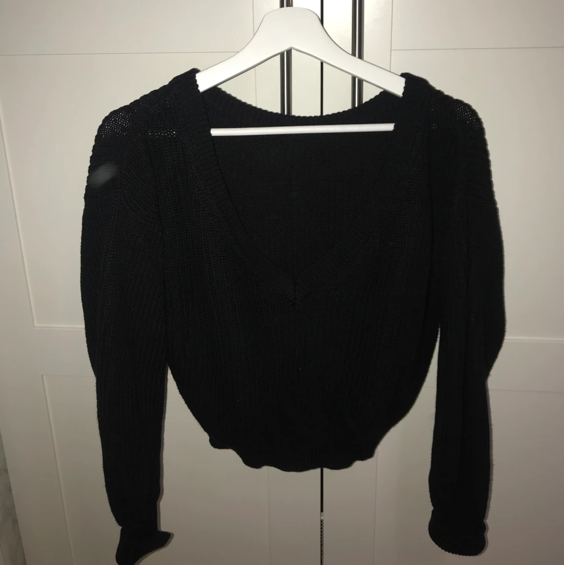 Svart stickad tröja  - 91