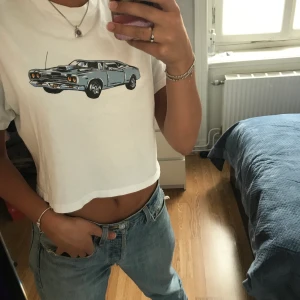 Brandy Melville T-shirt One Size - Gulligt linne med coolt tryck på fram och baksida. Köpte denna i Italien för 2 år sedan, men har endast använt den ett tiotal gånger. Mycket bra skick!  