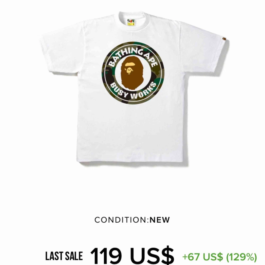 Bape busy works tee