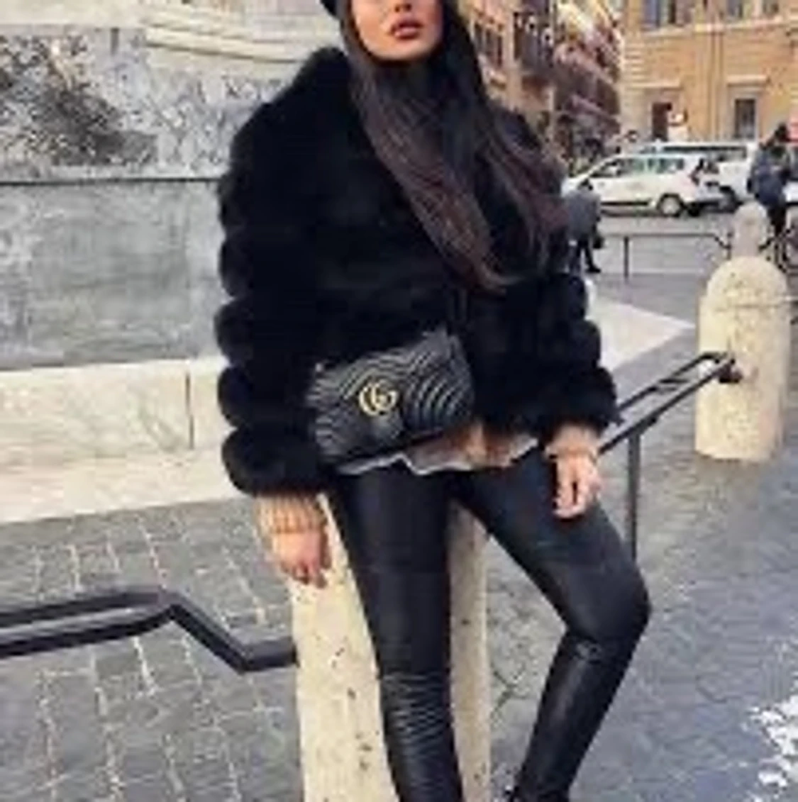 Faux fur jacket