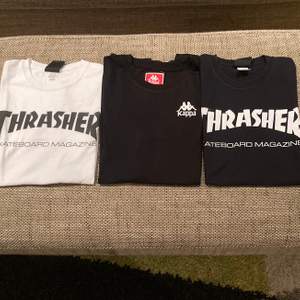 2 Stycken Thrasher och en kappa T-shirt, Thrasher tröjorna kosta 450kr nypris och kappa tröjan kostar 350 kr nypris ta alla för 225