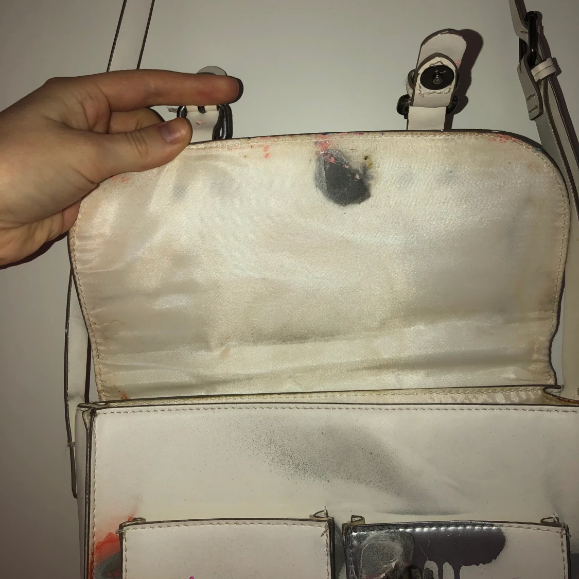 Handmålad handväska - 91