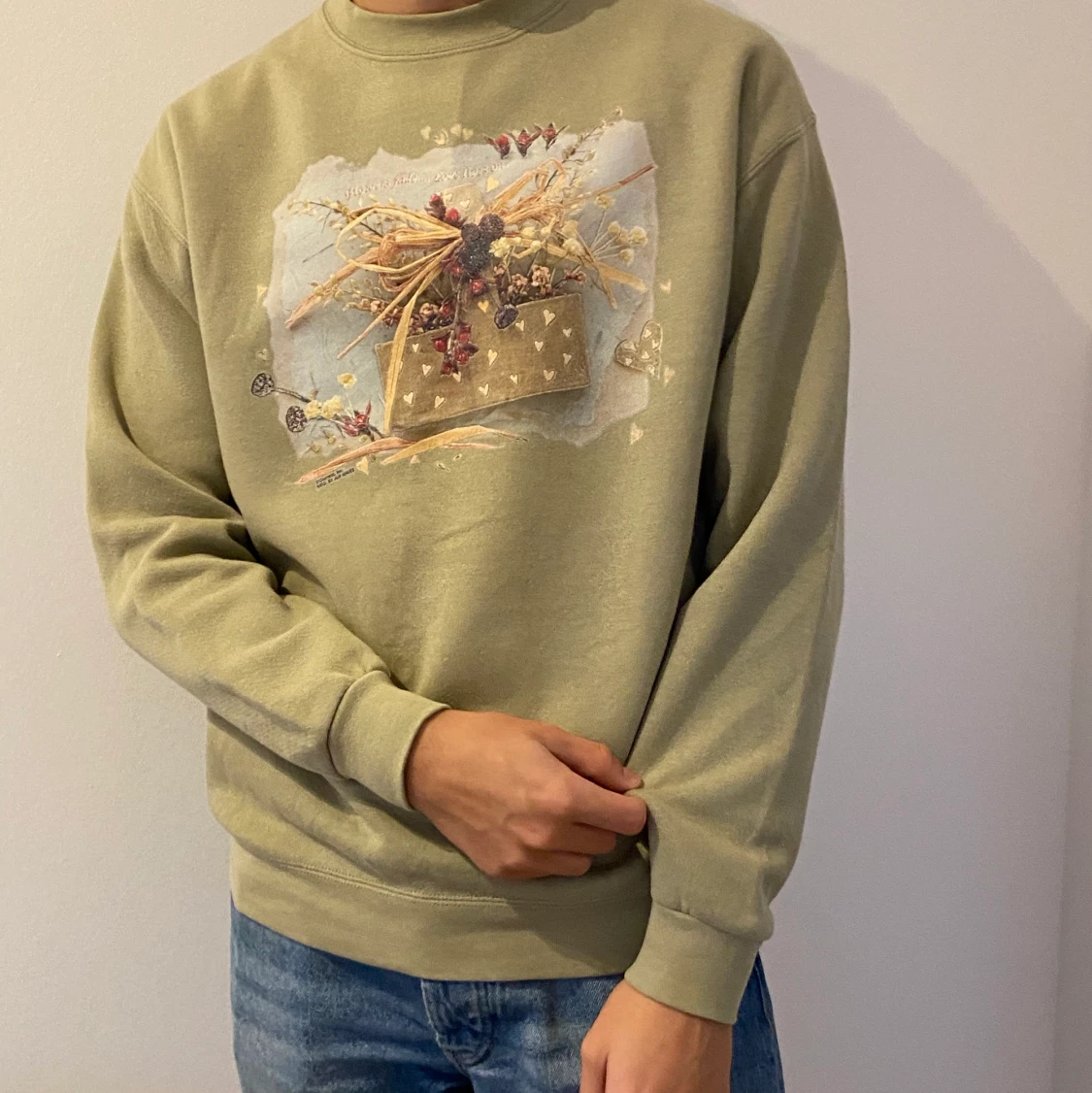 Beige vintage lee sweater - 90