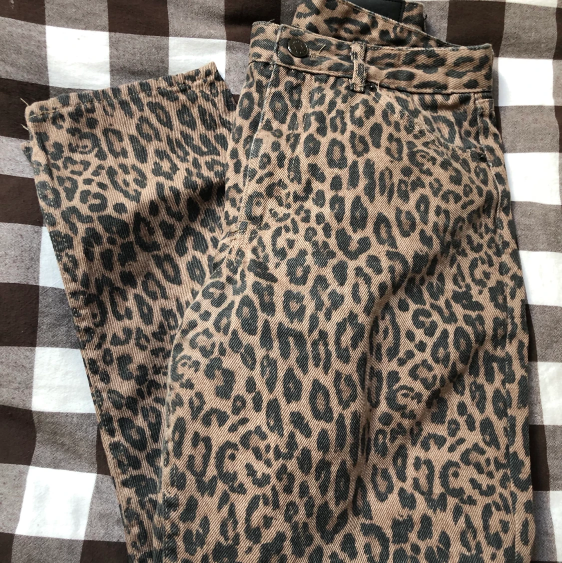 Leopard jeans monki