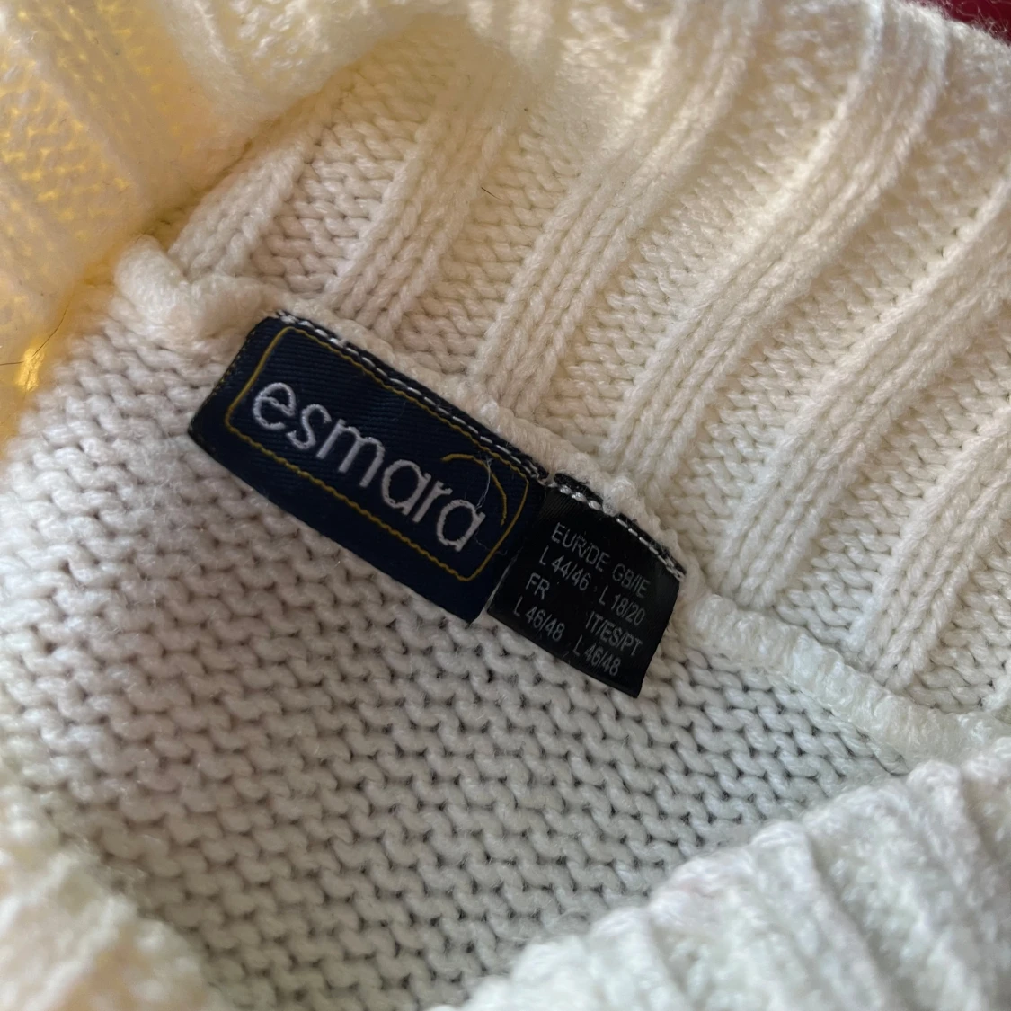 Vit stickad klänning från Esmara - 2