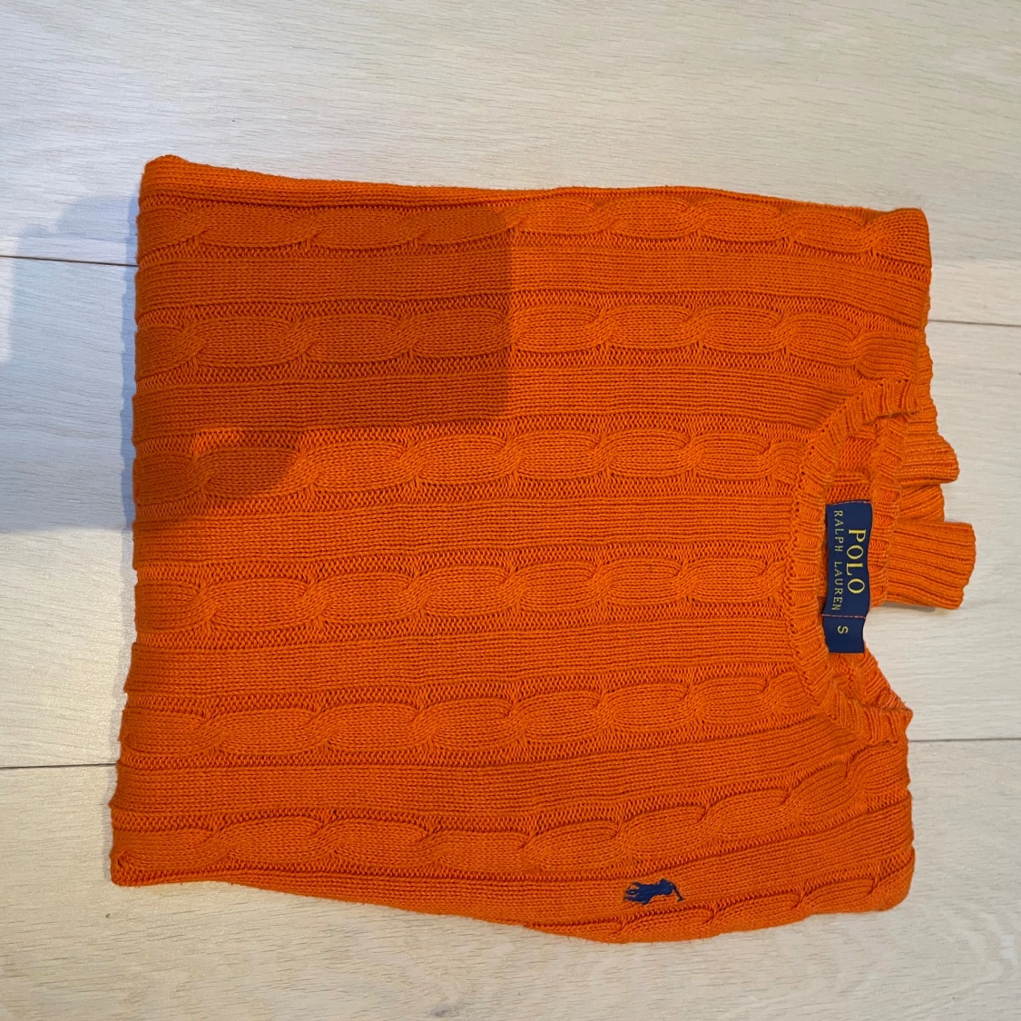 Orange kabelstickad tröja Polo Ralph Lauren - 3