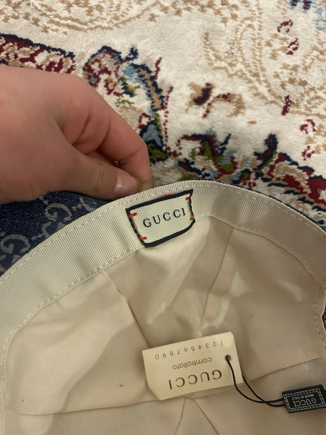 Blå denimkeps från Gucci - 3