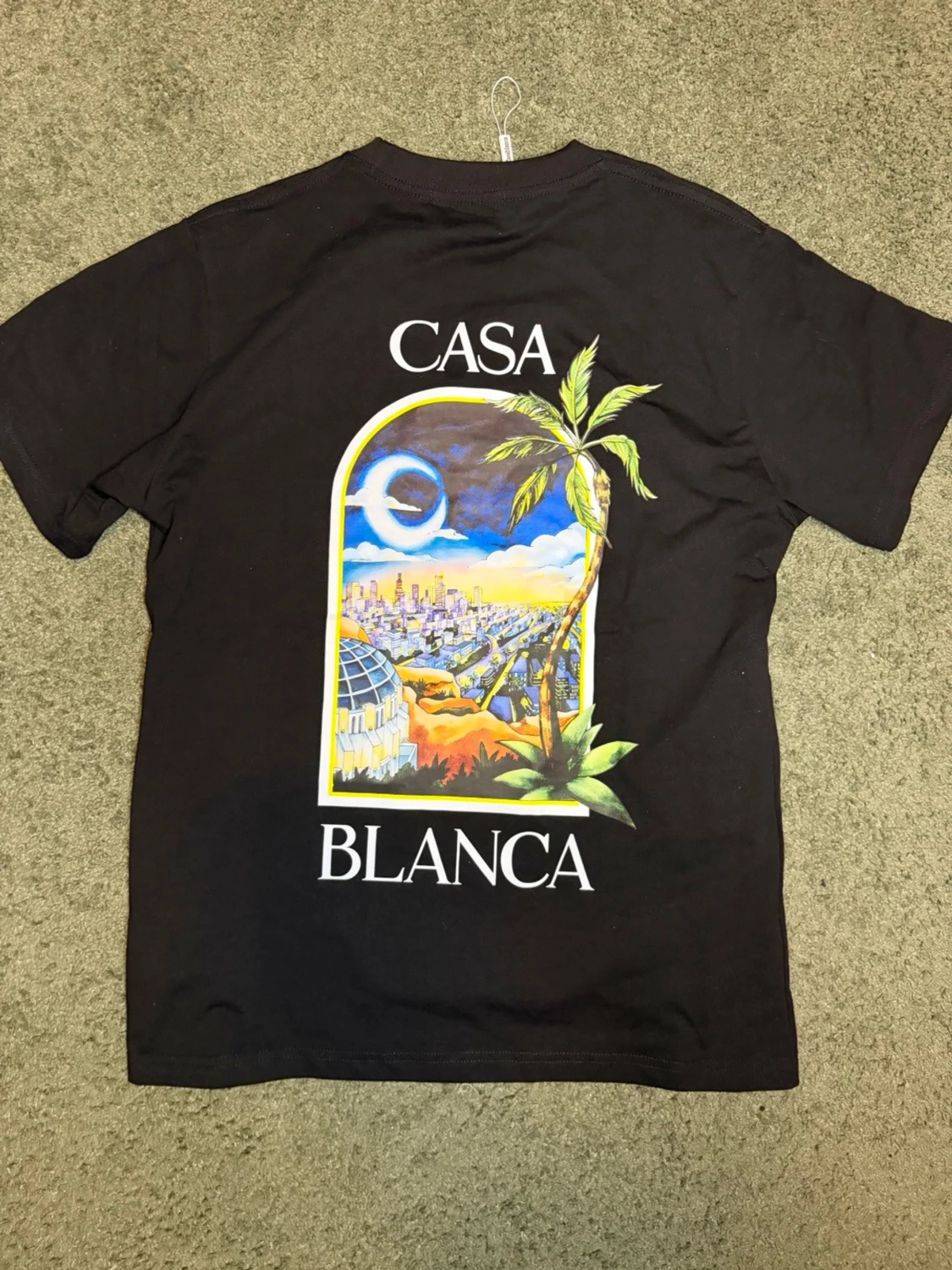 Svart Casa Blanca t-shirt med tryck