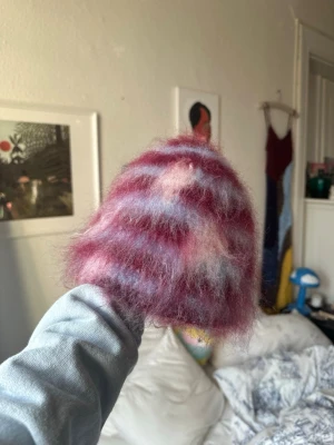 mohairbeanie  - virkad av mig:)