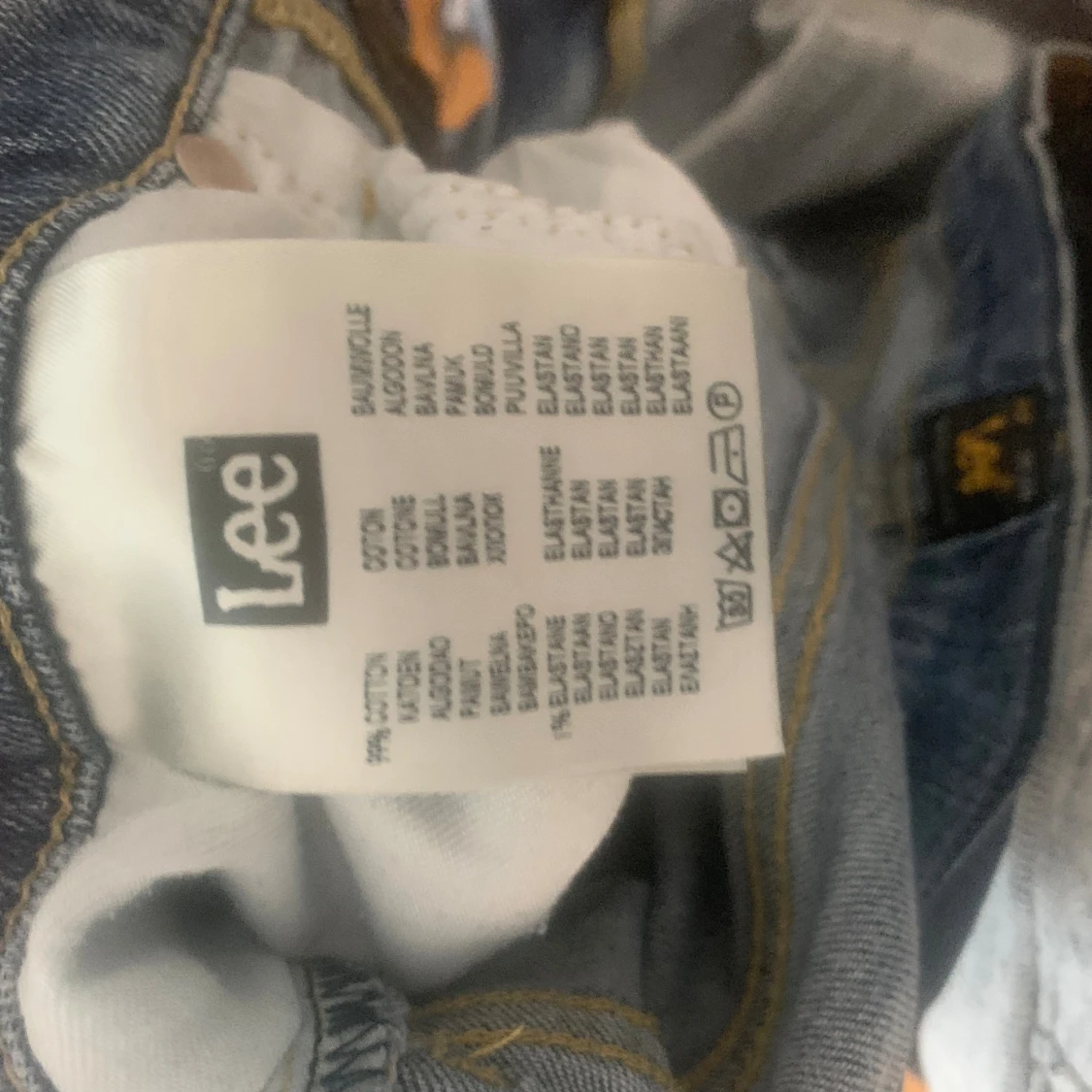 Blå slitna jeans från Lee W32 L32 - 2