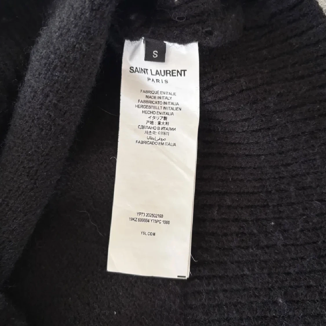 Svart Saint Laurent stickad tröja - 2