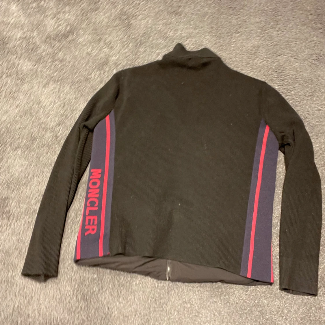 Svart Moncler cardigan med stickade ärmar - 1