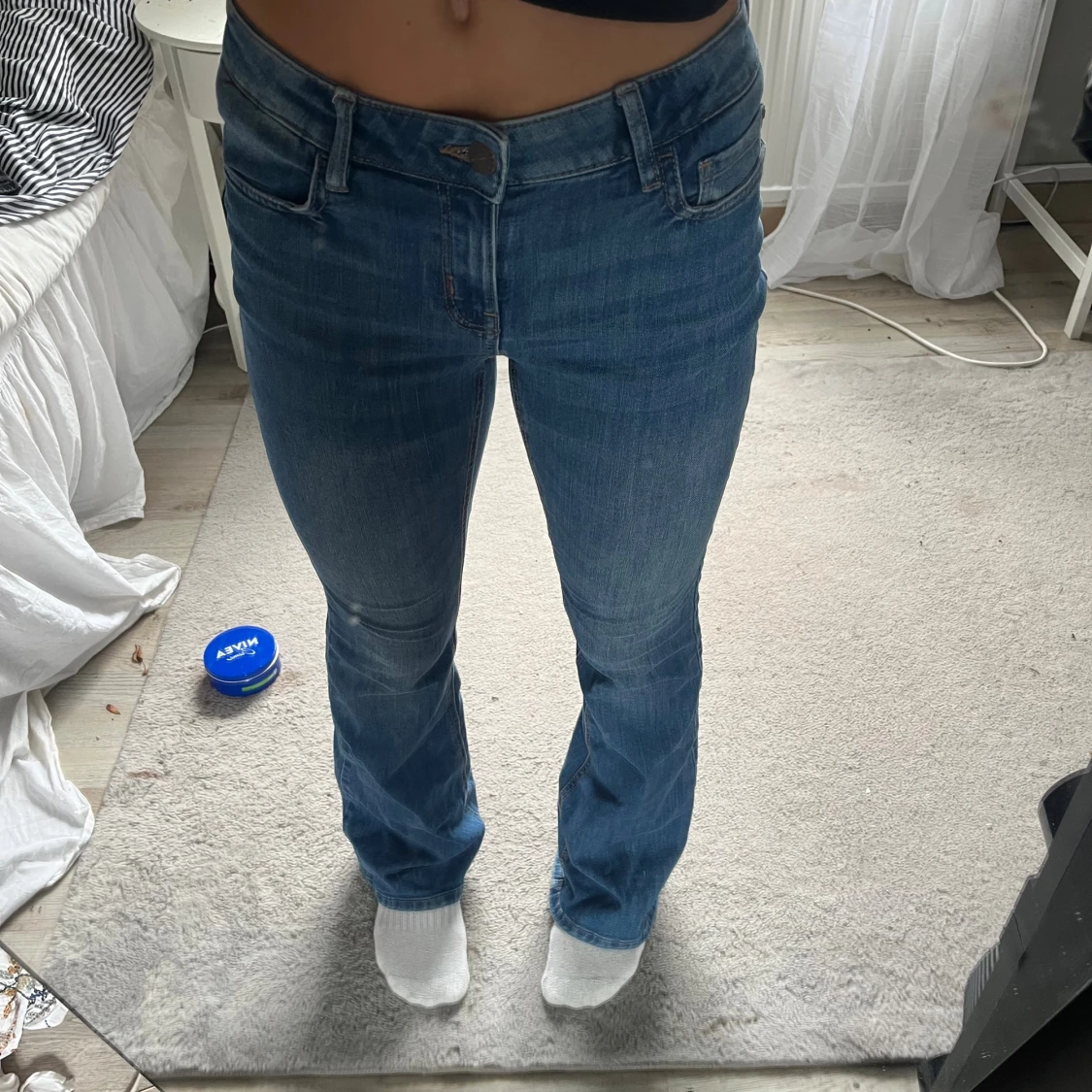 Lågmidjade jeans