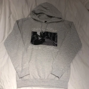 Limited edition hoodie från WriStory - Snygg ljusgrå hoodie från WriStory med huva och den svartvita bilden på bröstet. Den är från Your Story kollektionen. På ryggen står det 'Limited' i vitt. Perfekt för chill dagar och streetstyle. Mjuk och skön i bomullsmix med långa ärmar.