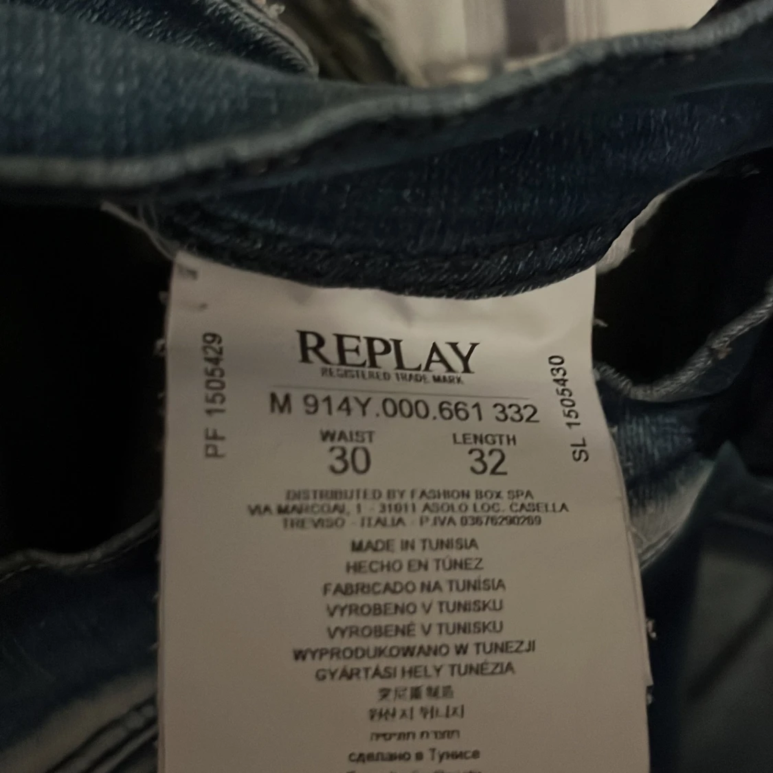 Replay Anbass blå jeans, midwaist, W30 L32 - 3