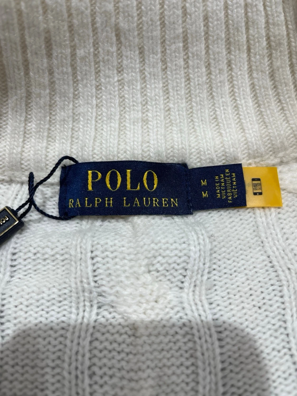 Vit kabelstickad tröja Polo Ralph Lauren - 2