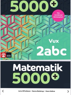 Matematik 5000+ Vux 2abc - Detta är den officiella matteboken för Matte 2a/2b/2c i digital version! 💚  FÖRDELARNA MED E-BOK -Man kan ha den på flera enheter samtidigt (mobilen, iPad och datorn)   - Mycket mer prisvärt än en fysisk bok, skriv till mig så löser vi för gratis frakt!  -Sjukt lätt tillgänglig, man har den på sig hela tiden på dygnet, så slipper man oroa sig över att glömma den.   Rekommenderar starkt för studierna!🙏