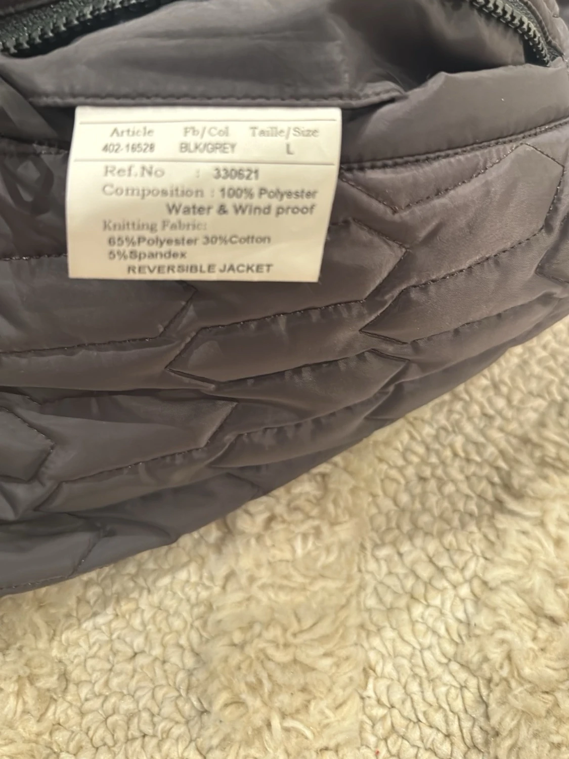 Svart quiltad jacka från Balmain - 6