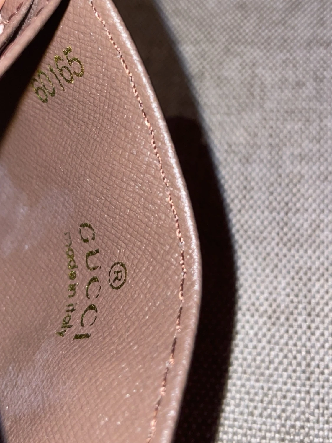 Gucci kortfodral med ormprint - 2