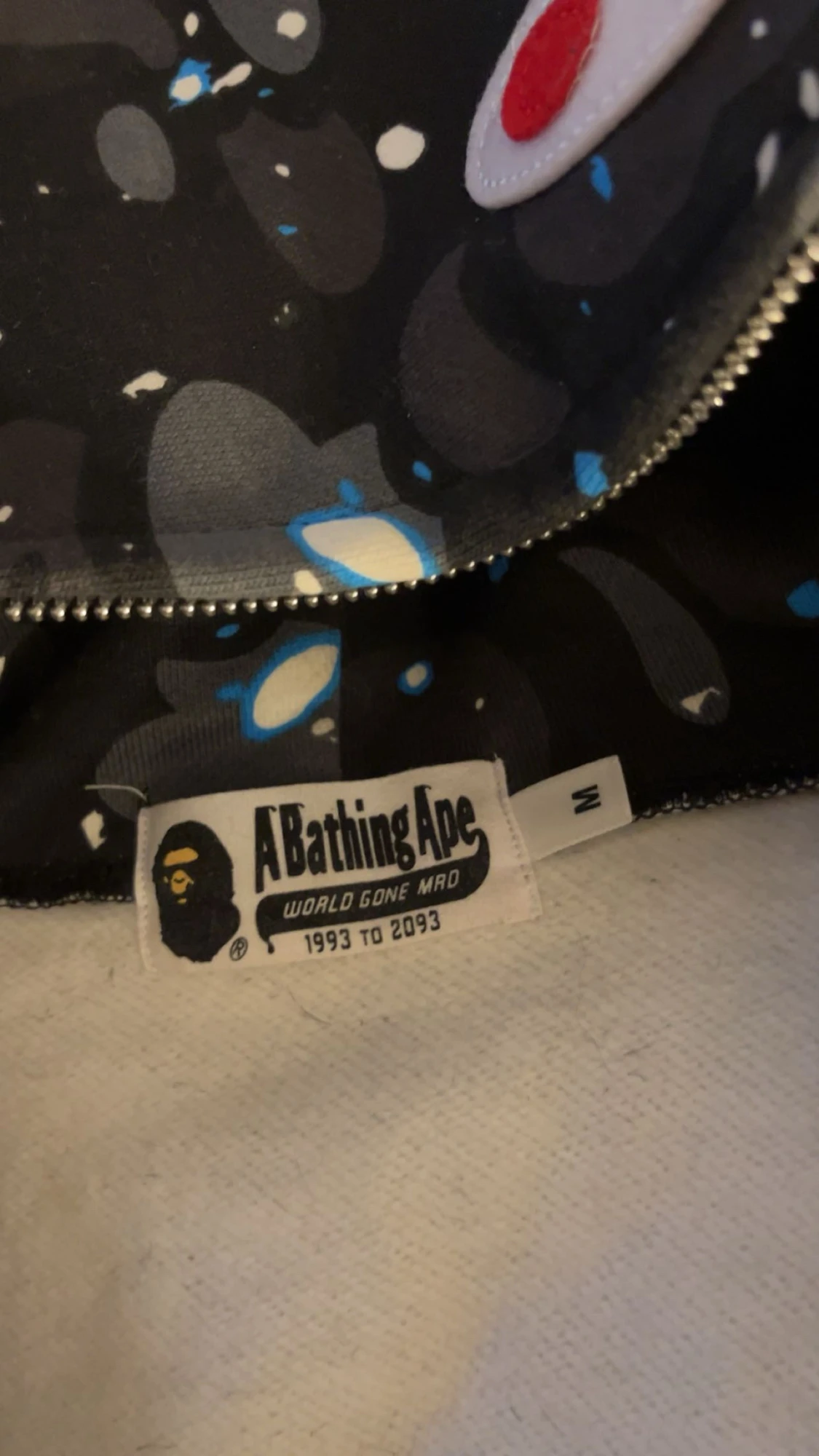 BAPE Shark Camo vindjacka svart M - 3