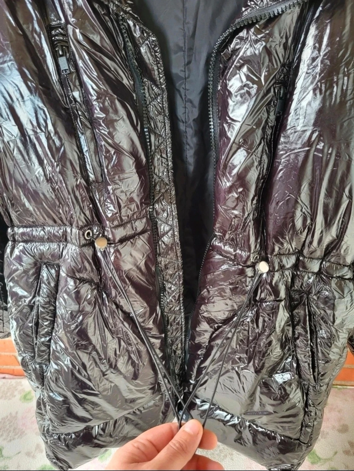 Svart pufferjacka från Sixth June S oversized  - 4