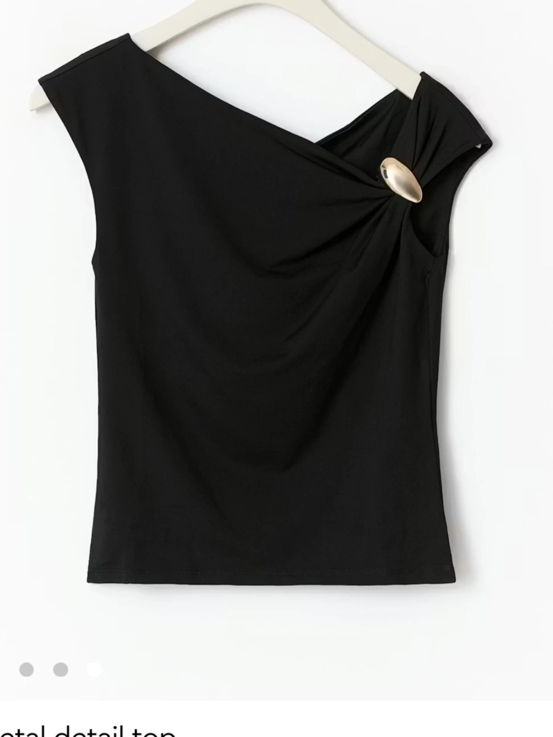 Topp med guldig metal detalj - 1