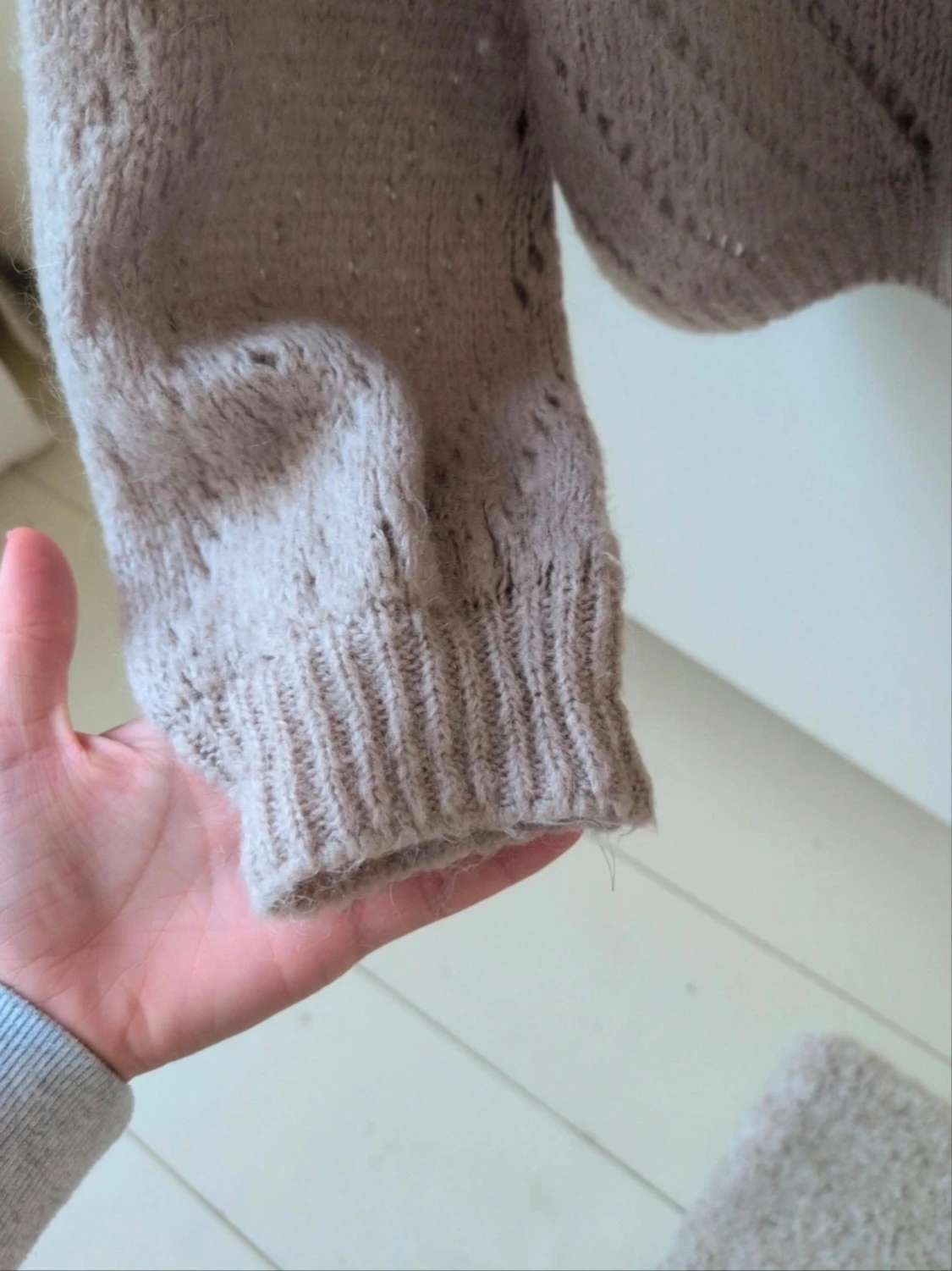 Beige stickad tröja Copenhagen Luxe - 2