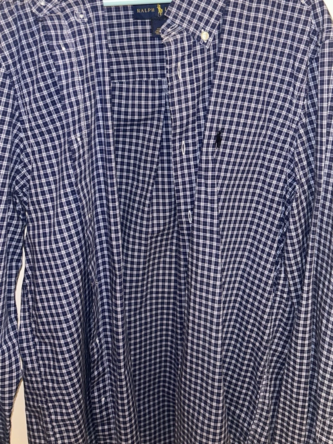 Blårutig skjorta från Ralph Lauren