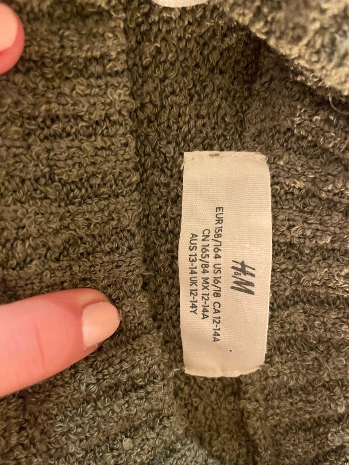 Olivgrön stickad tröja från H&M - 2