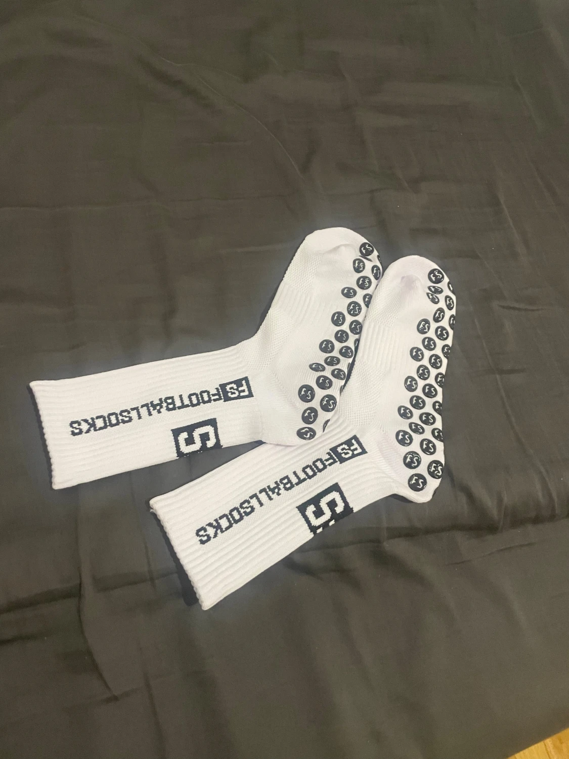 FS FootballSocks vita träningsstrumpor