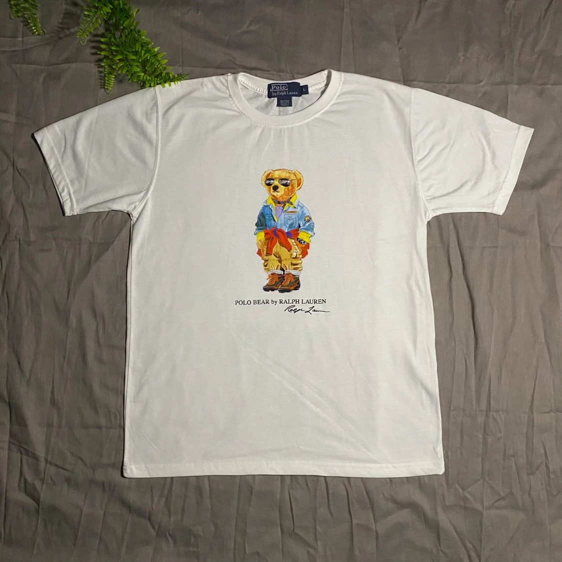 đ»Vit Polo Bear t-shirt frĂ„n Ralph Laurenđ»