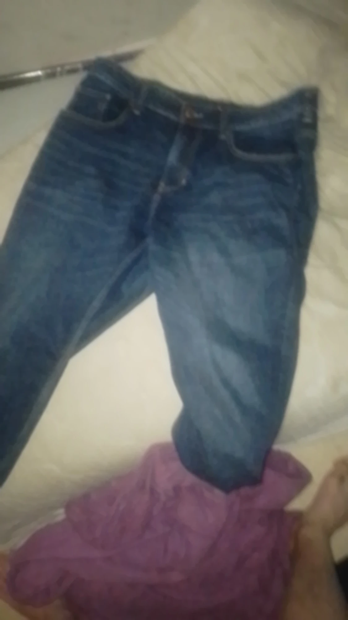 Blå raka jeans från C&A W38 L32