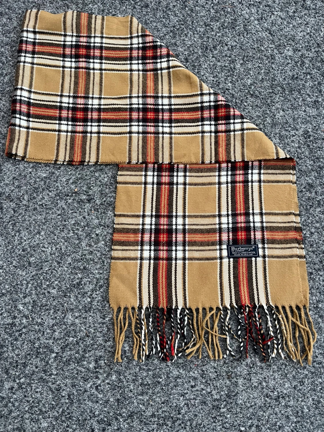 Rutig ullhalsduk från Burberry - 1