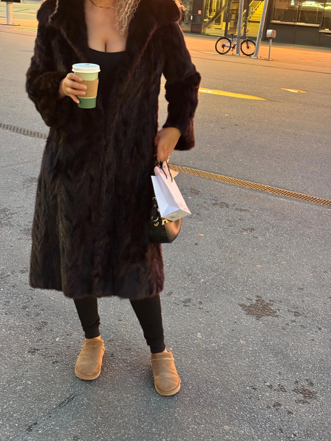 Lång pälsjacka - 2