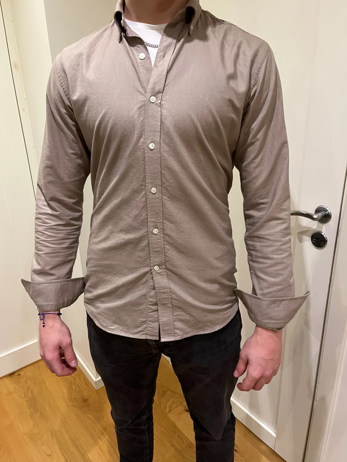 Beige John Henric skjorta 