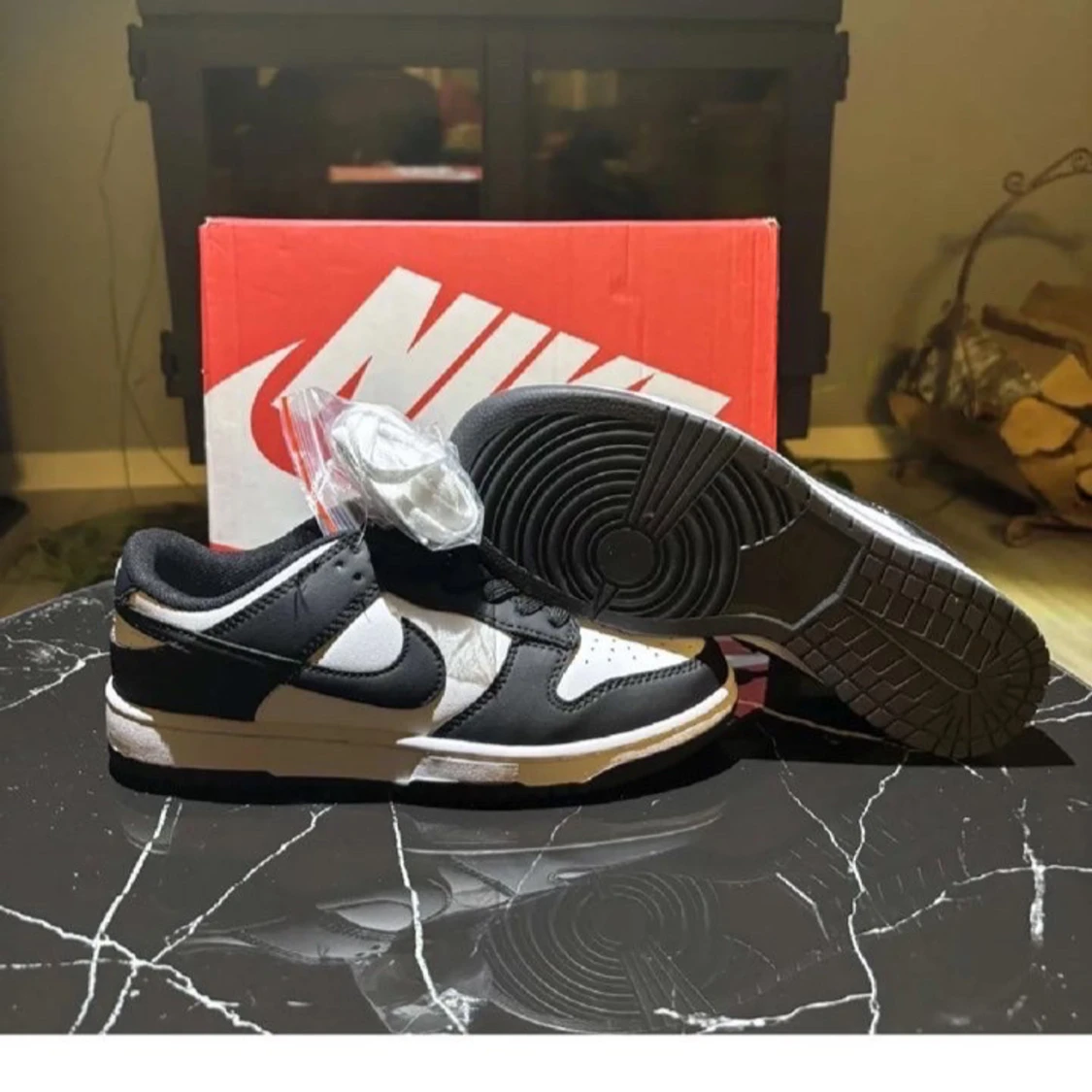 Nike Dunk Low svart/vit sneakers