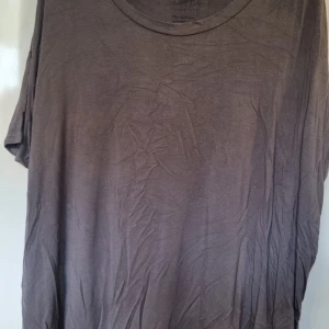 Brun t-shirt från Blend Collection - Säljer en enkel grå t-shirt från Blend Collection i storlek S. T-shirten har rund hals och korta ärmar, tillverkad i mjuk bomull som känns skön mot huden. Perfekt för dig som gillar stilrena och basic plagg i garderoben. Over Size.