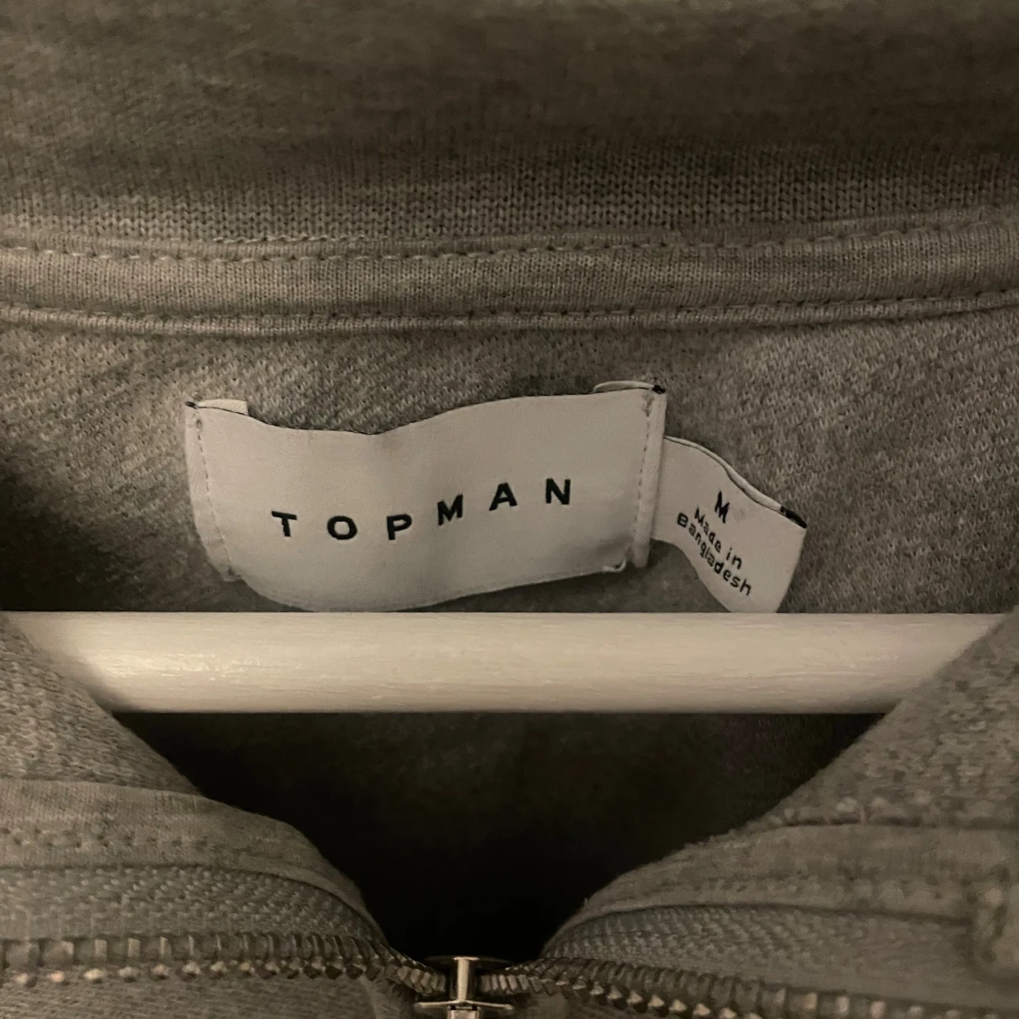 Grå half zip tröja från Topman - 1