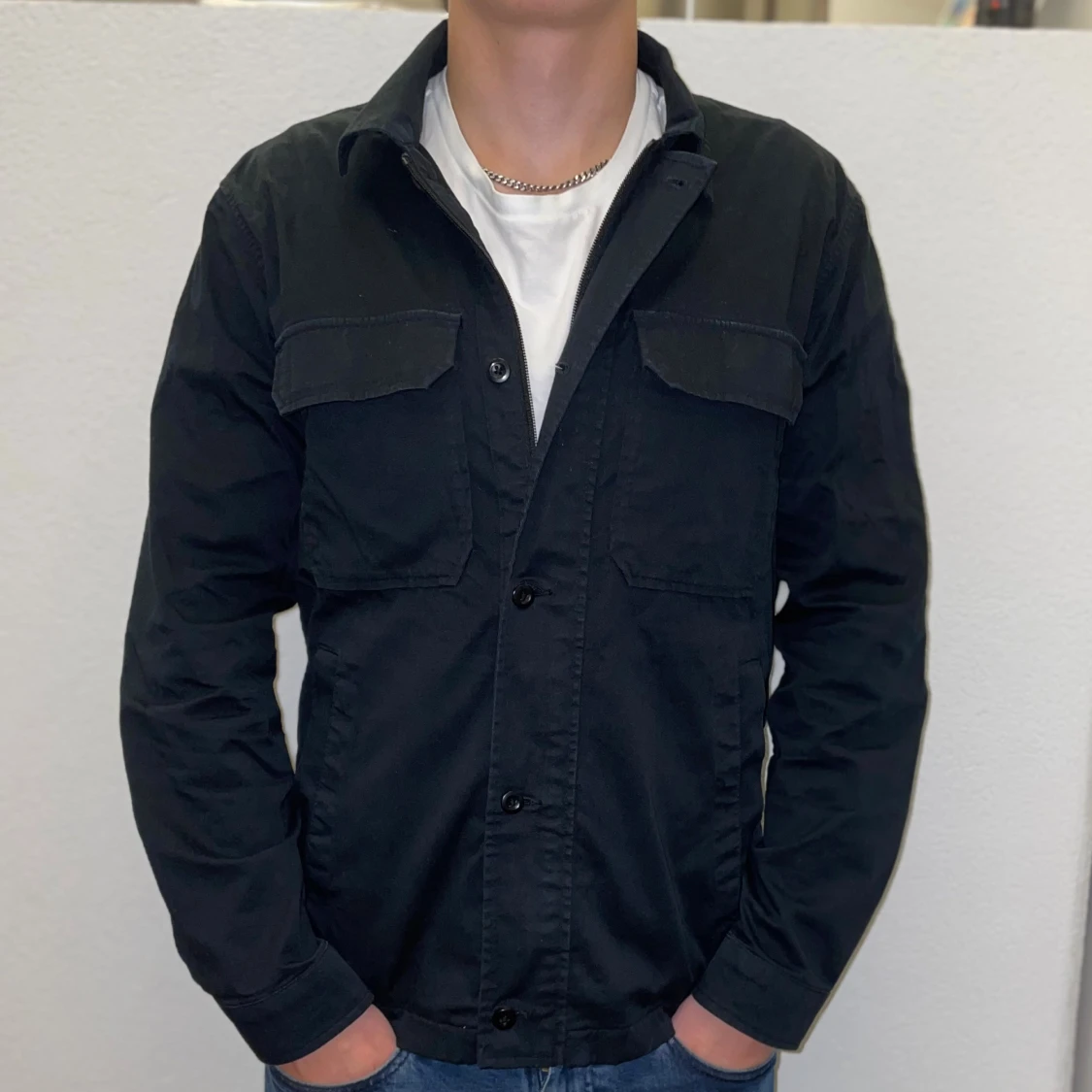 Svart overshirtjacka från Abercrombie & Fitch