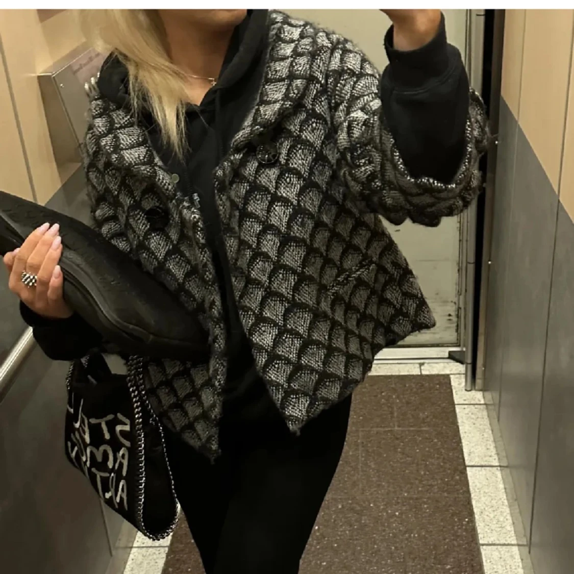 Trekvartsärmad kappa 