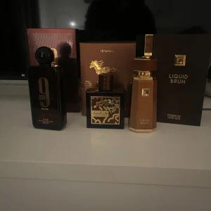 3x parfymer - Säljer 70ml french avanue liquid brun 200kr. 45ml afnan 9pm elixir 150kr. 85ml lattafa qaed al fursan untamed 150kr. Går att köpa indivudellt eller alla för 450.Tar Helst byten! Hör av dig vid frågor!