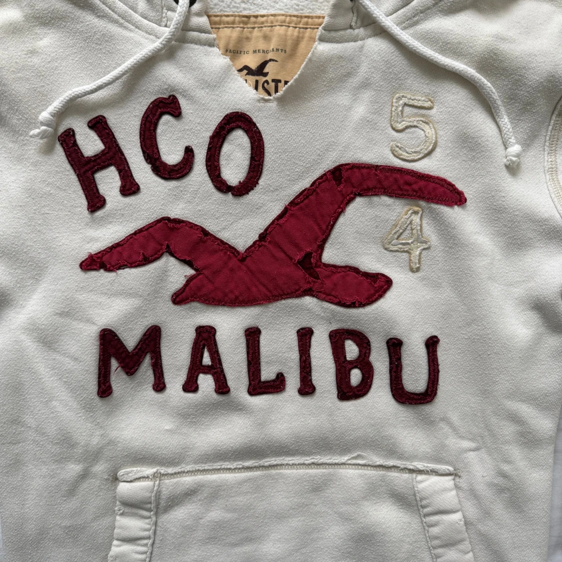 Vit hoodie hollister (sällsynt) - 3