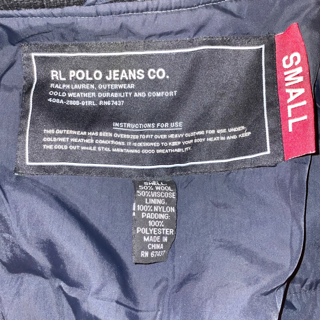 Grå och svart bomberjacka Polo Jeans  - 2