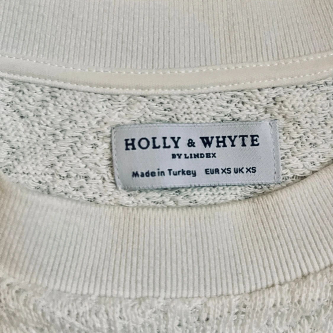 Vit stickad tröja Holly & Whyte XS - 1