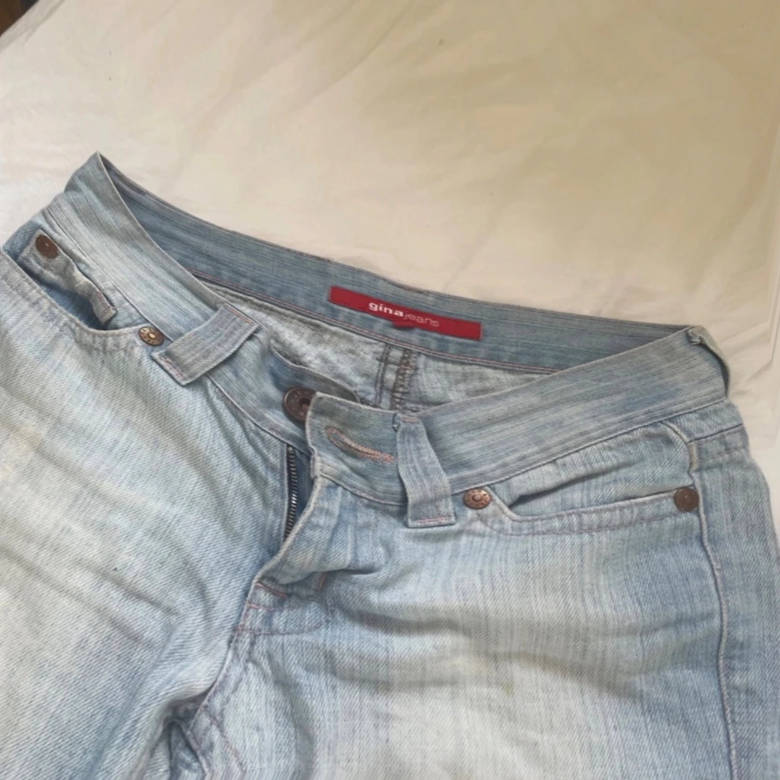 Ljusblå bootcut Jeans💕 - 1